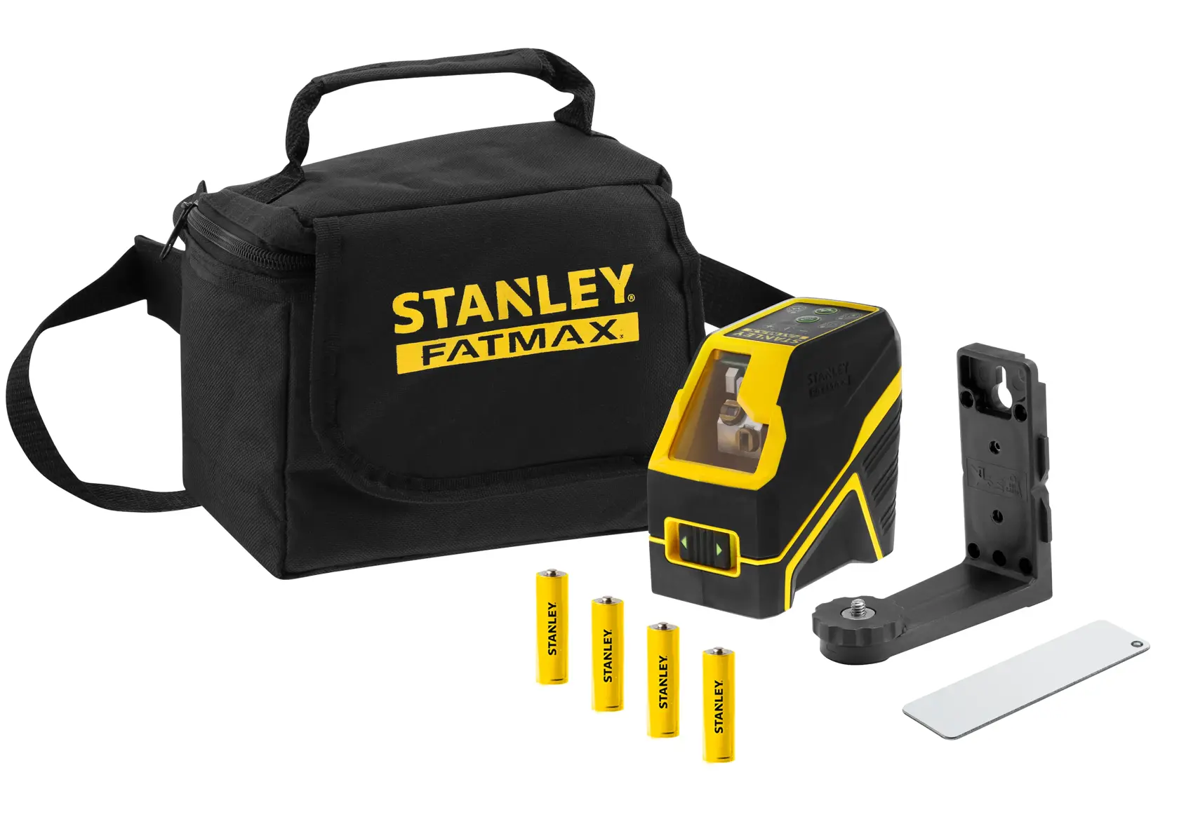 NIVELA LASER CRUCE VERDE CU BATERII ALCALINE - 20M STANLEY® FATMAX®
